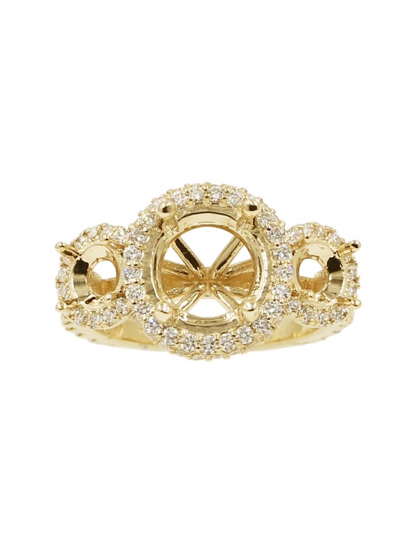 Three Stone Halo Mounting