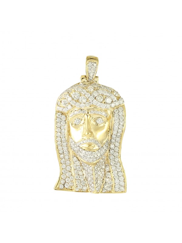 Diamond Jesus Pendant