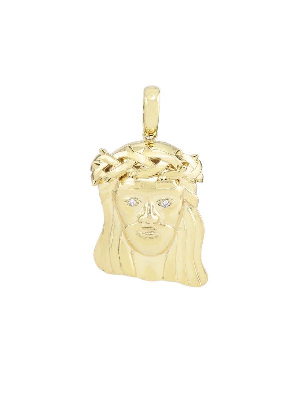 Jesus Pendant 14K Yellow Gold