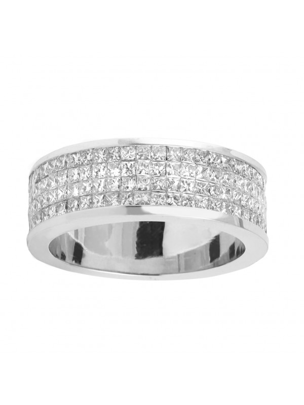 Invisible Set Diamond Ring