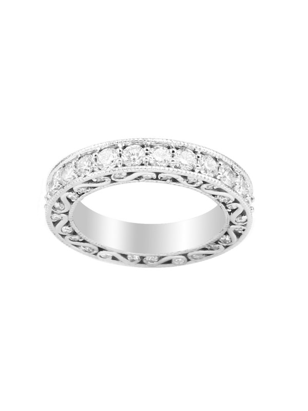 Eternity Diamond Band in 14K White Gold