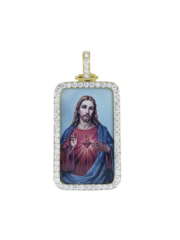 Jesus Diamond Pendant