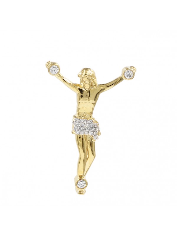 Gold Jesus Pendant