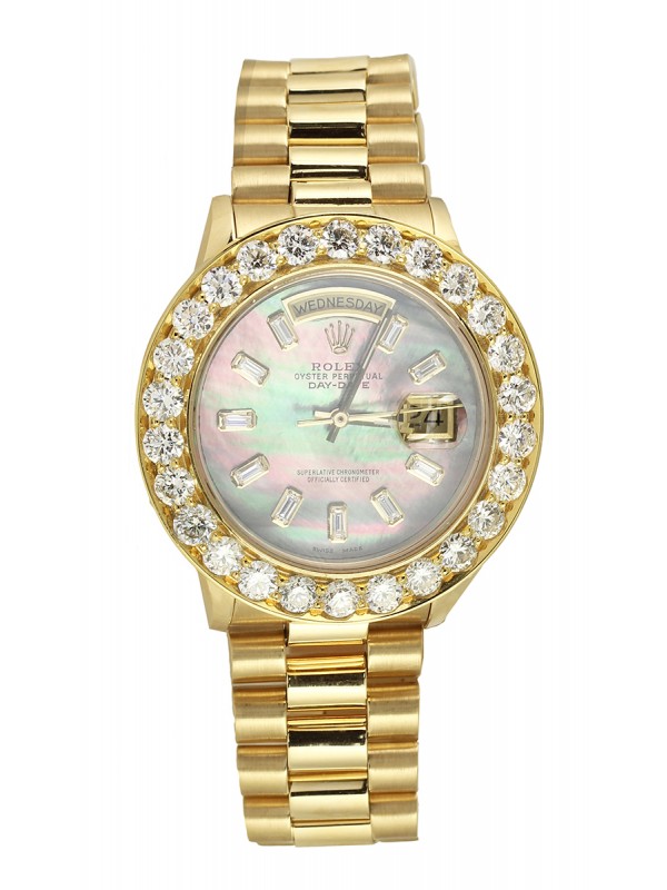 Rolex Oyster Perpetual Day Date Gold Diamond Watch