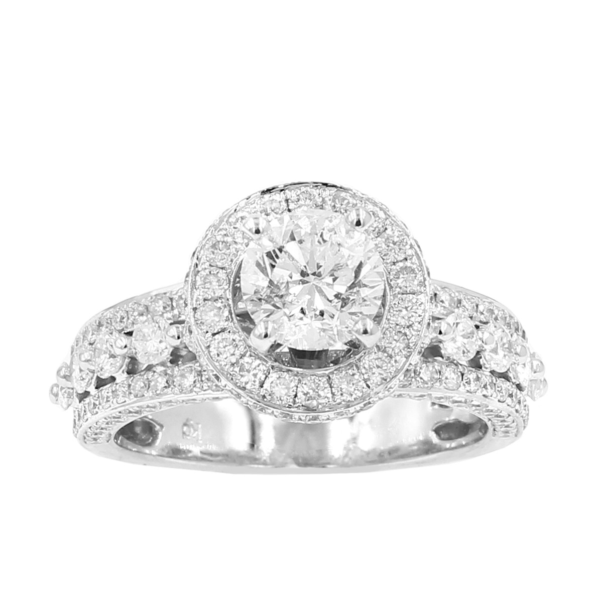 Halo Diamond Engagement Ring