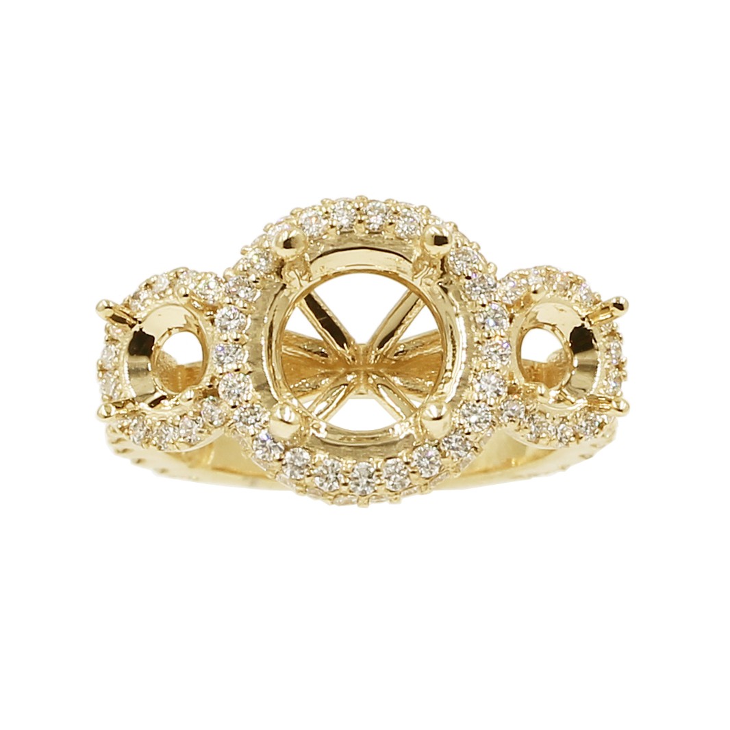 Three Stone Halo Mounting