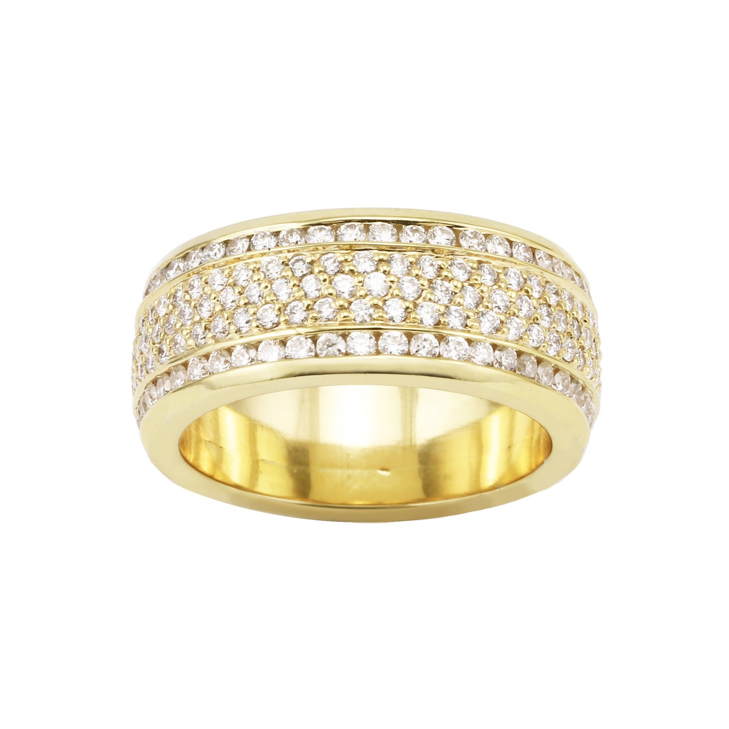 Channel & Prong Set Diamond Ring