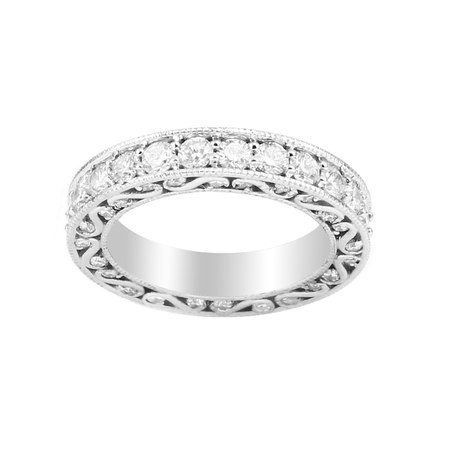 Eternity Diamond Band in 14K White Gold
