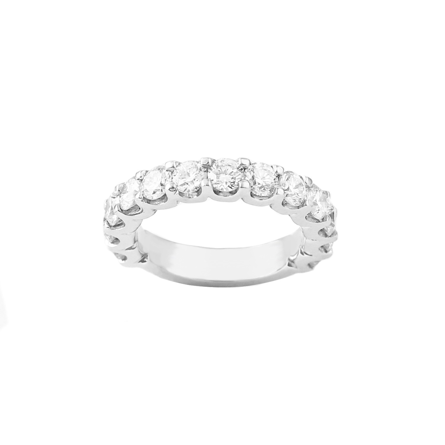 ¾ Eternity Diamond Band in 14K White Gold