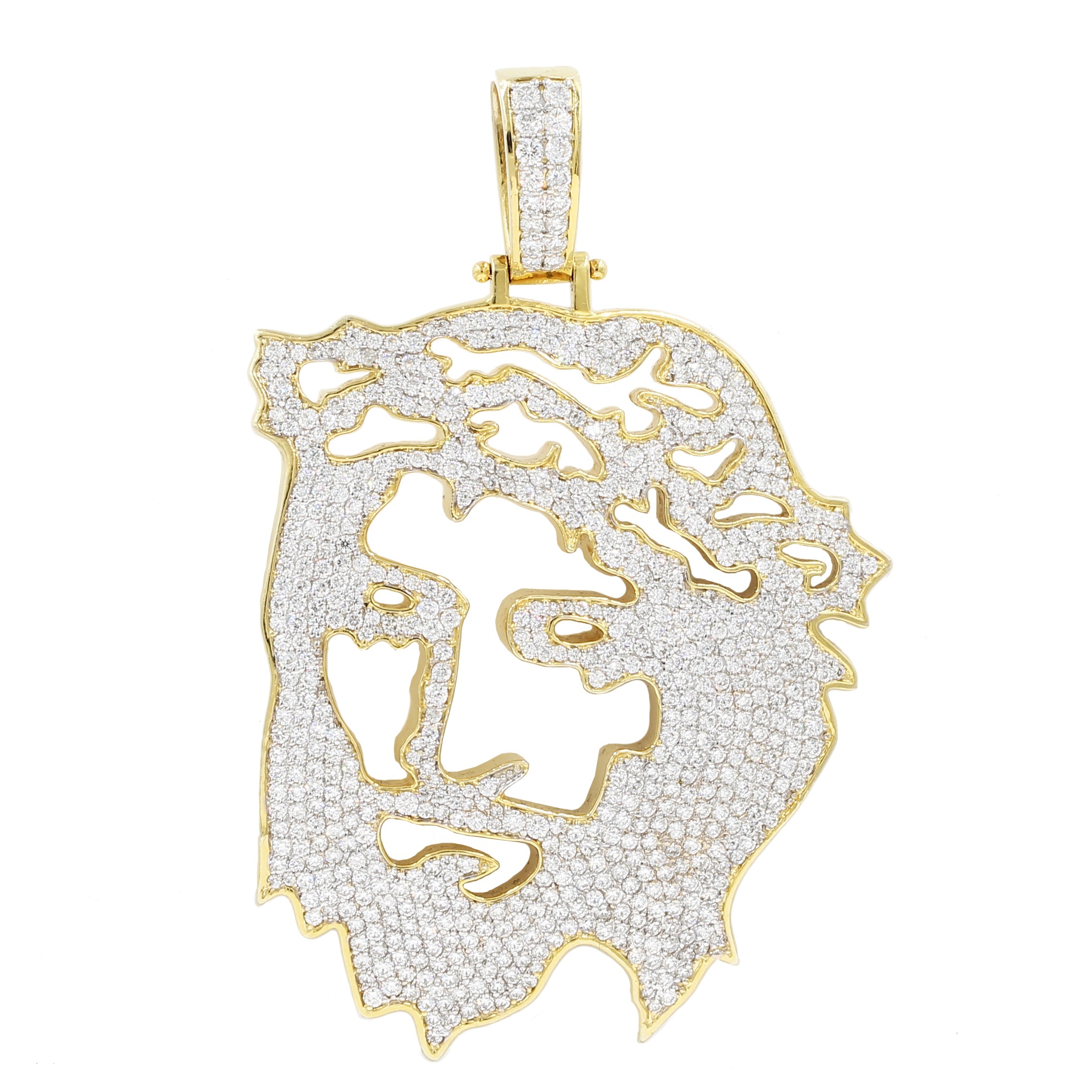 Diamond Jesus Pendant