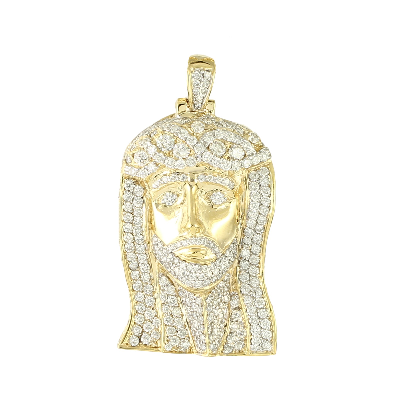 Diamond Jesus Pendant
