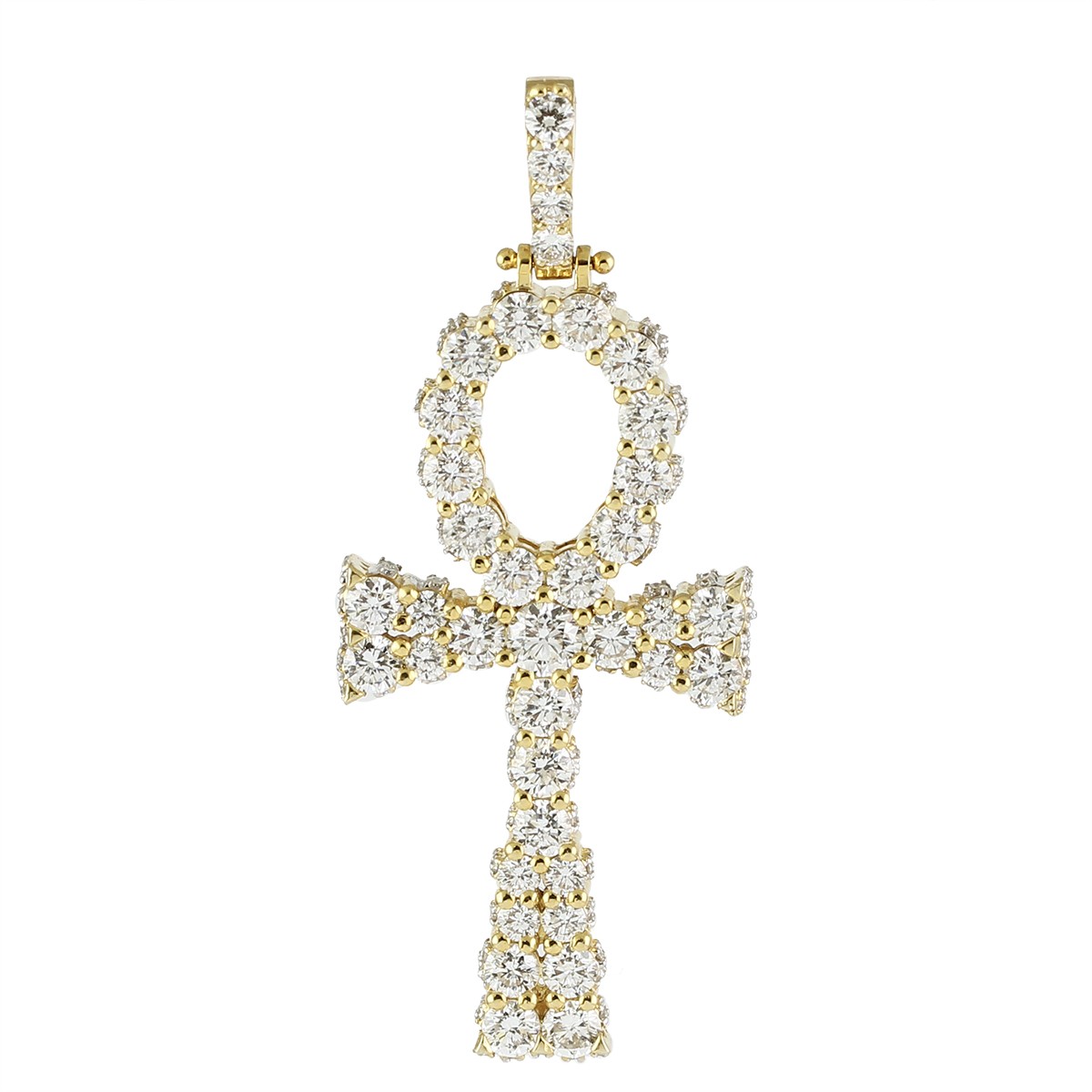 Diamond Encrusted  Golden Ankh 