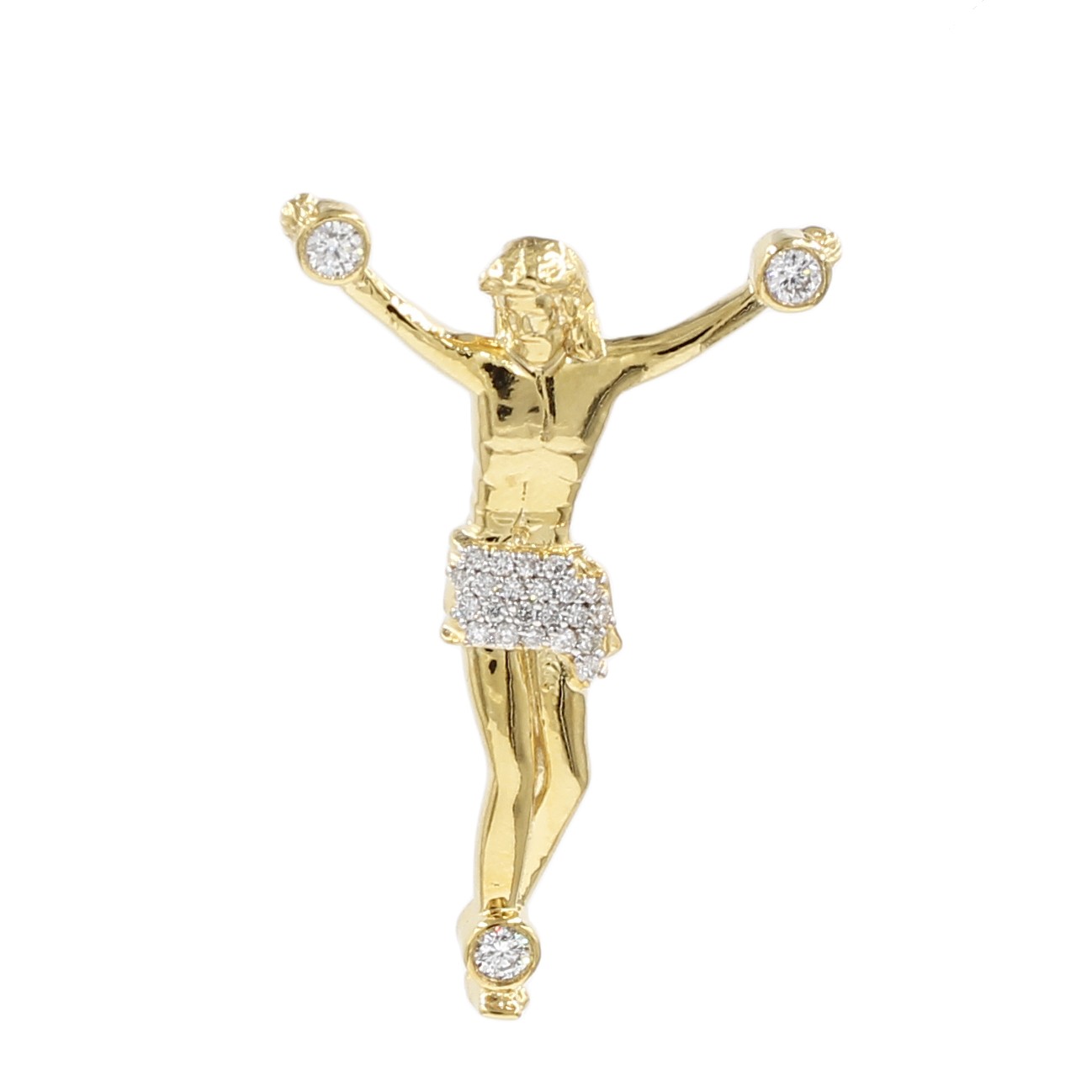 Gold Jesus Pendant
