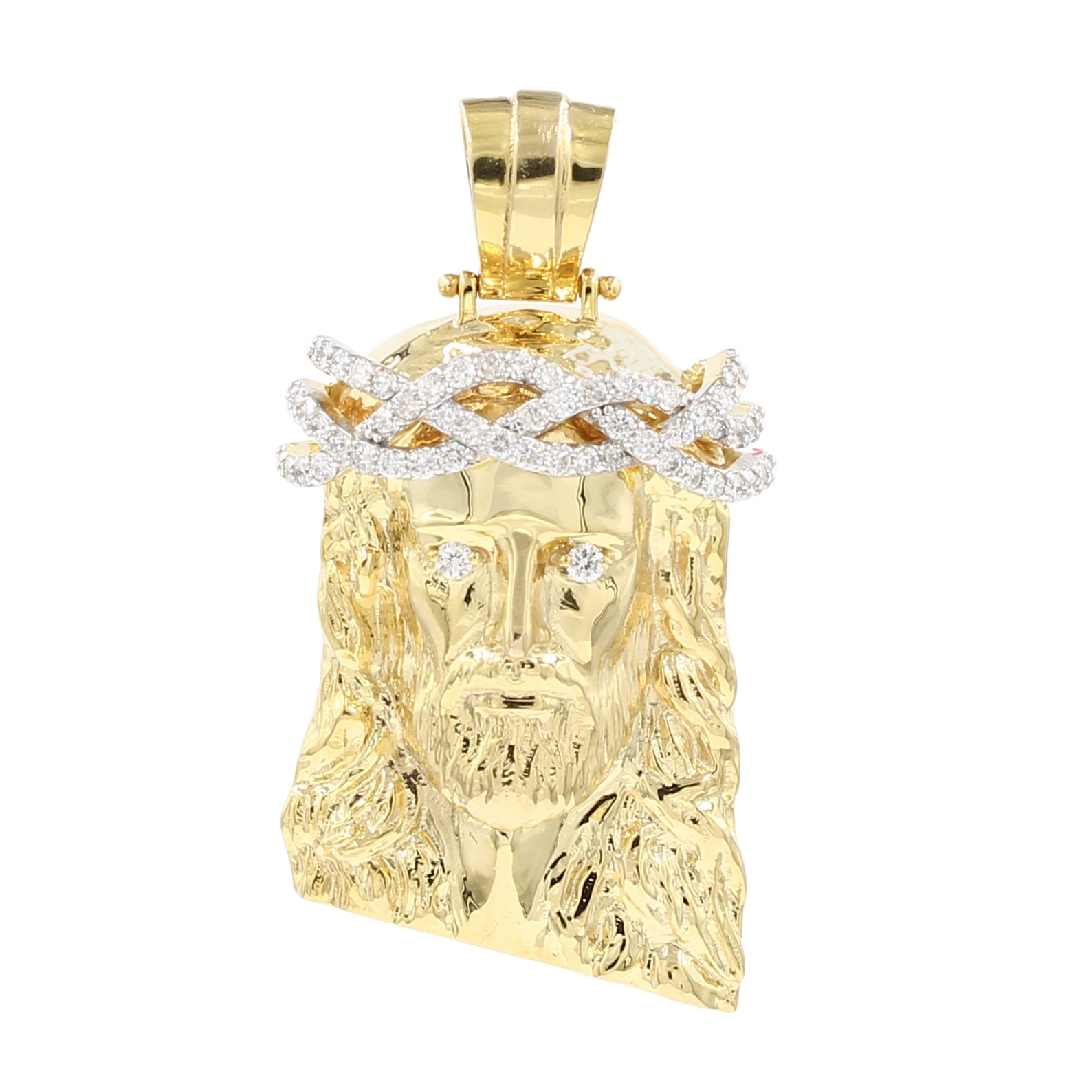 Diamond Jesus Pendant