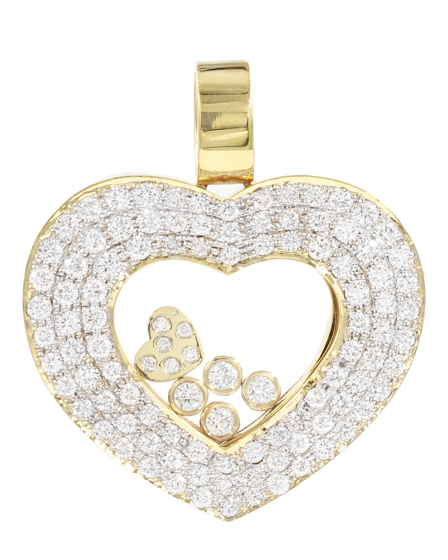 Heart Diamond Charm
