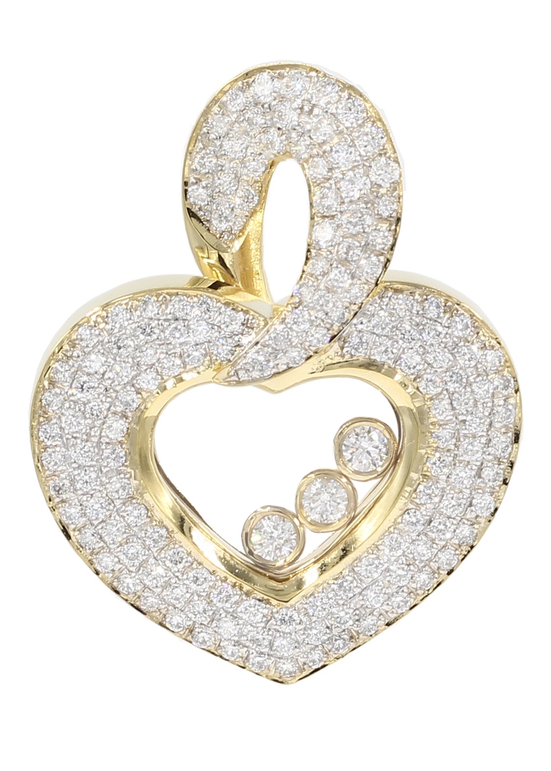 Heart Diamond Charm