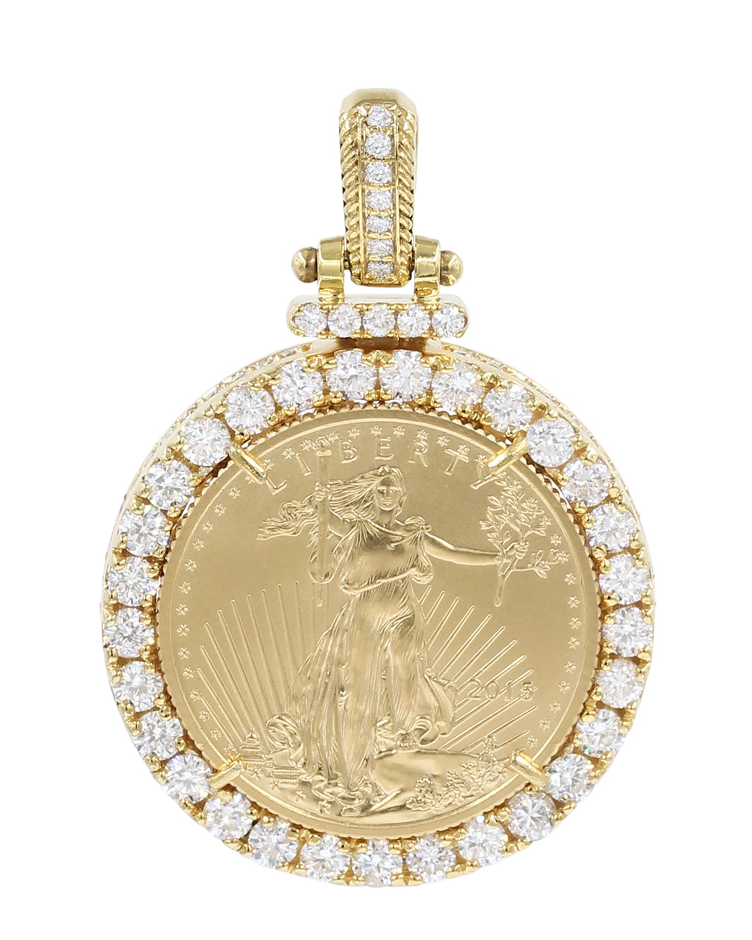 1/2oz Lady Liberty Diamond Border